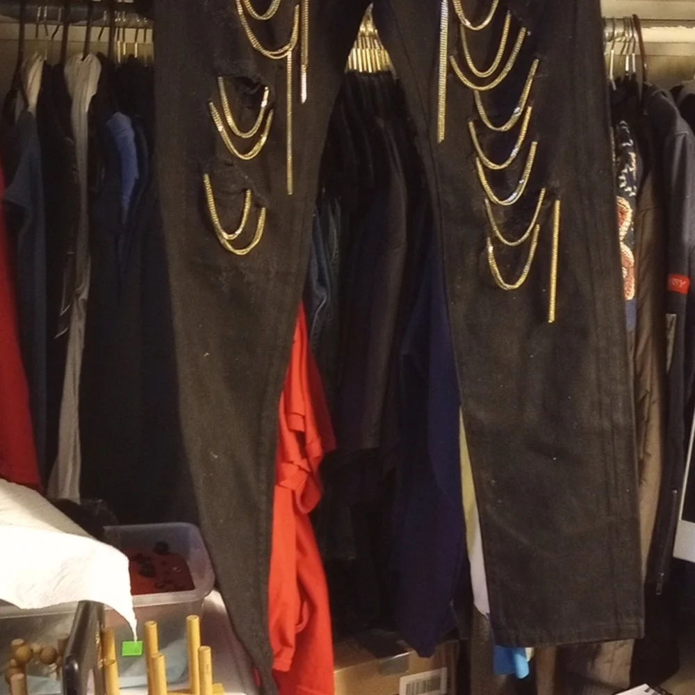 DOPE  BLACK JEANS - Picture 2 of 12